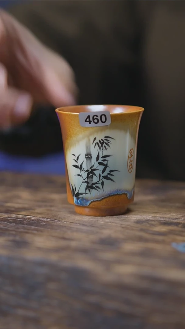 【闪购商品】460景德镇手绘墨竹单杯