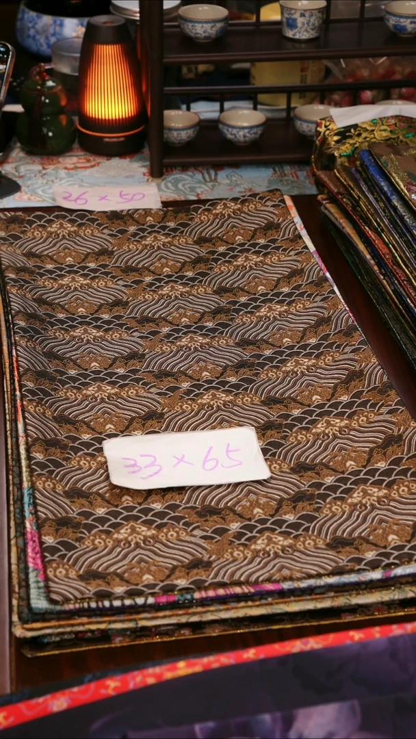 【祥云双面】中国风干泡织锦茶席33*65