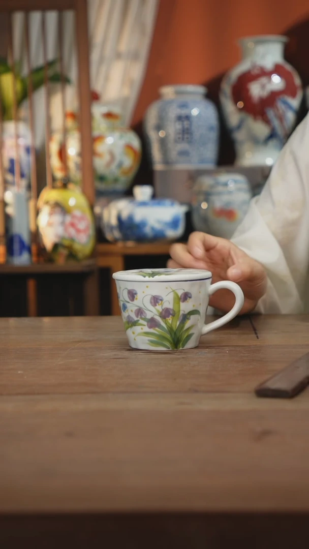 瓷片 景德镇设计师釉下手绘陶瓷餐具