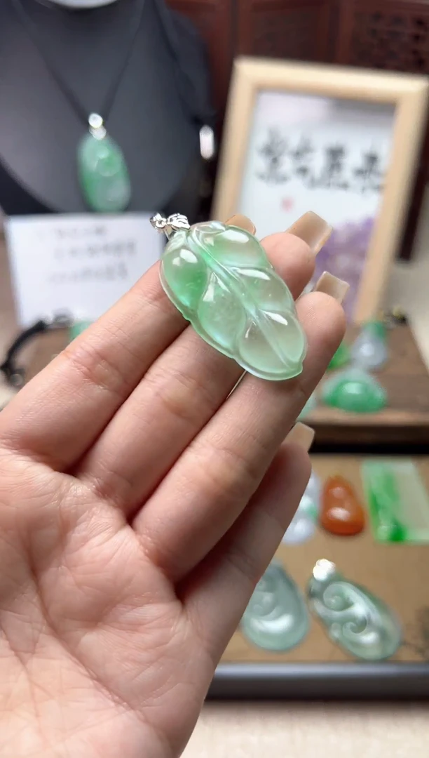 颈饰未镶嵌翡翠所见即所得，一图一物