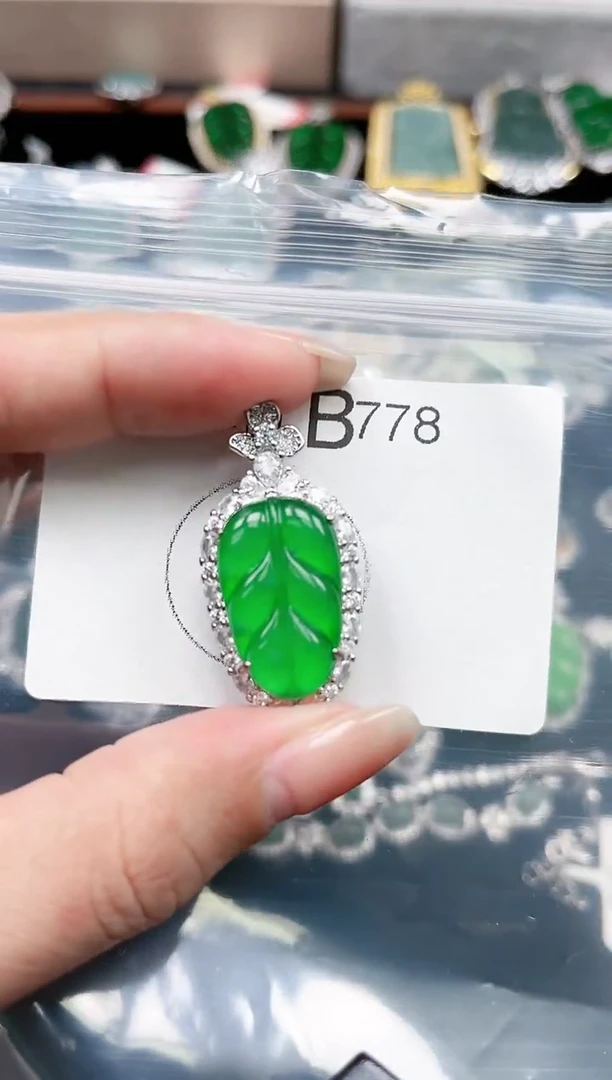 【闪购商品】翡翠颈饰未镶嵌778赠皮绳