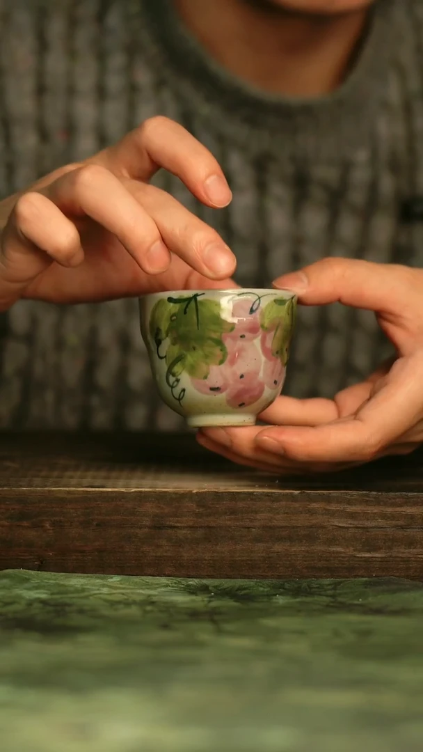 瓷器青诗集手工手绘瓷器