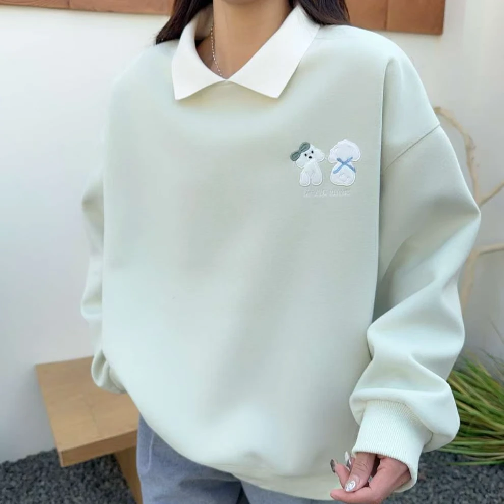 春款【Polo领小白】时尚休闲百搭卫衣