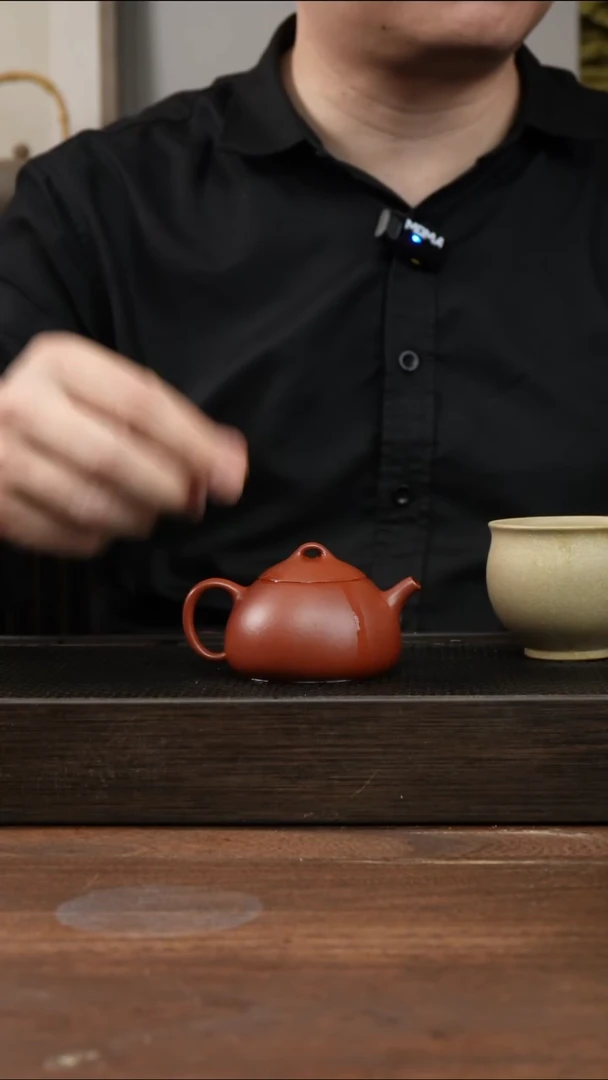 茶杯紫砂朱泥冬心秦权        100CC