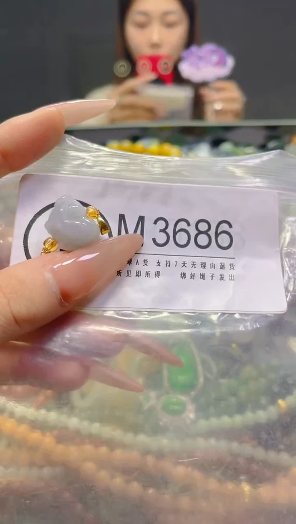 颈饰未镶嵌翡翠/M/翡翠A货，一件也是批发价