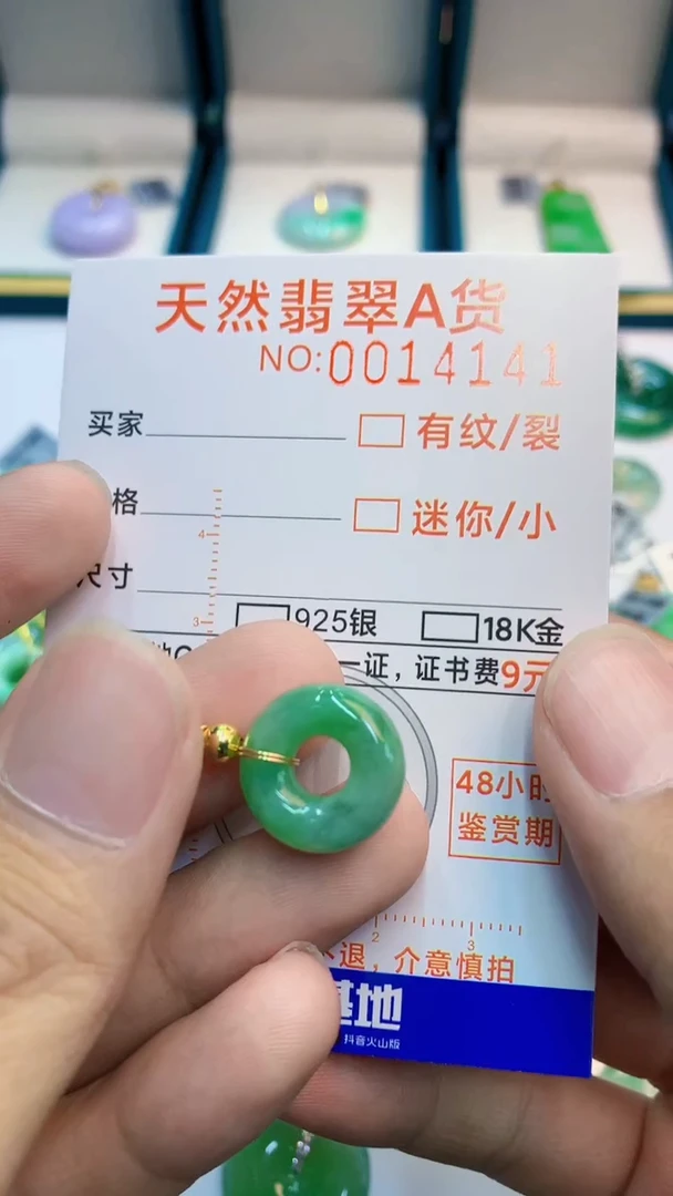 翡翠未镶嵌吊坠(不含链)1