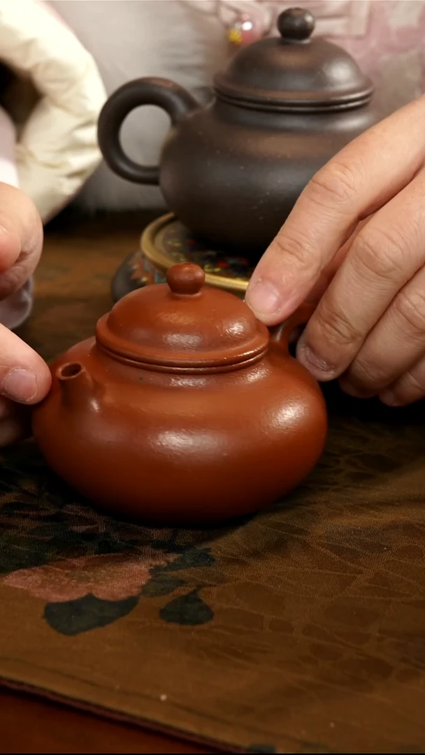 茶壶紫砂野山红泥容天壶