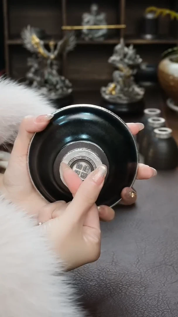 【闪购商品】境秋建盏主人杯高定
