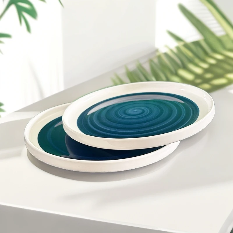 【手绘工艺】6只7.5英寸蛋糕盘家用陶瓷餐具菜盘饭盘烤盘陶瓷盘子