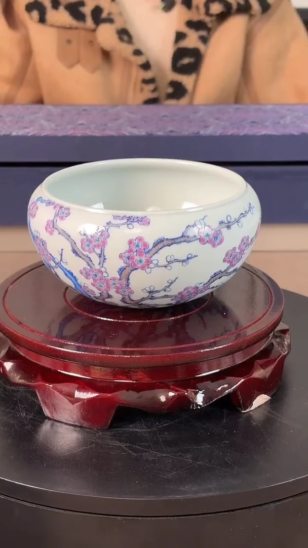 摆件陶瓷九石堂梅花陶瓷水洗