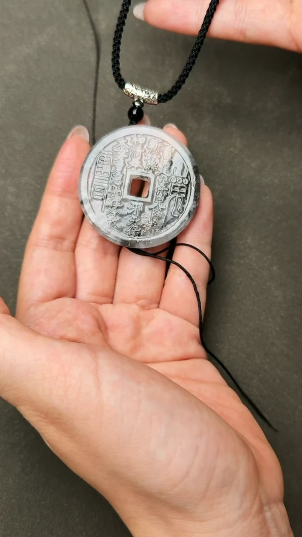 未镶嵌蛇纹石玉吊坠(赠链)多样性发货