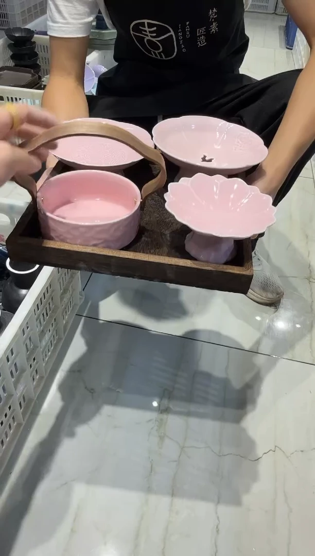 瓷片微瑕商品，介意勿拍②-托盘