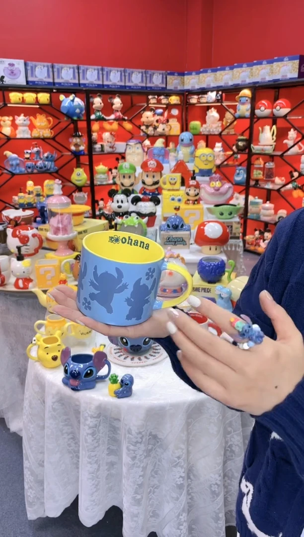 【闪购商品】1@@陶瓷杯史迪仔杯子