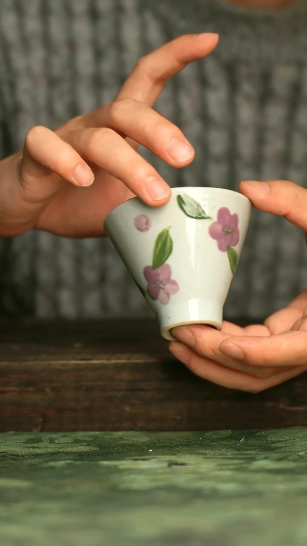 瓷器青诗集手工手绘瓷器