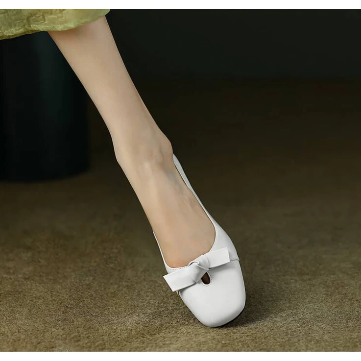 李大龙~牛皮3公分/新款夏季时尚百搭休闲款方头粗跟单鞋女鞋703