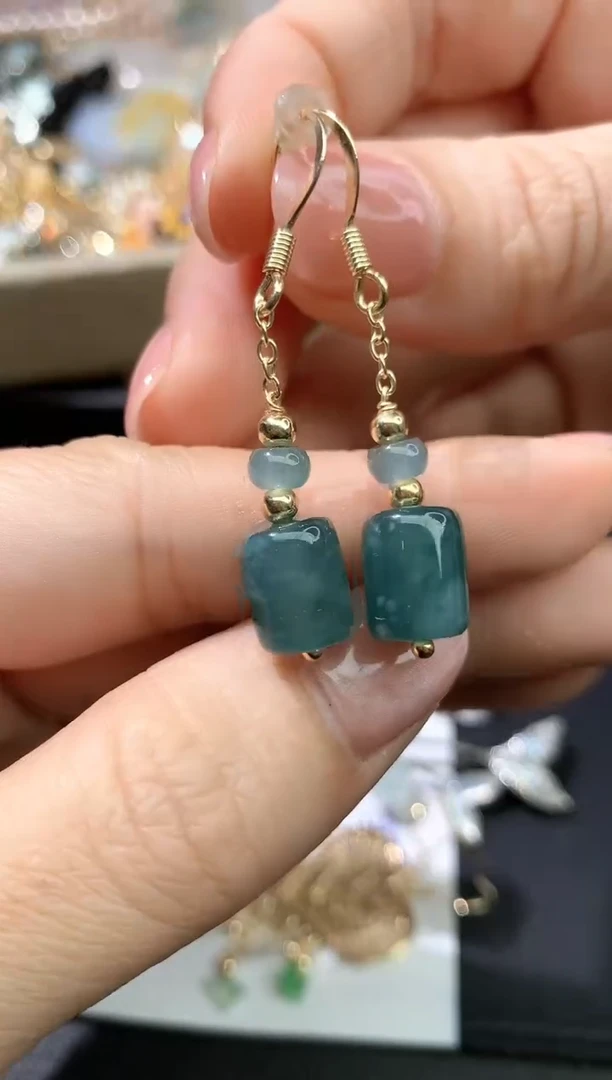 未镶嵌翡翠耳饰耳坠