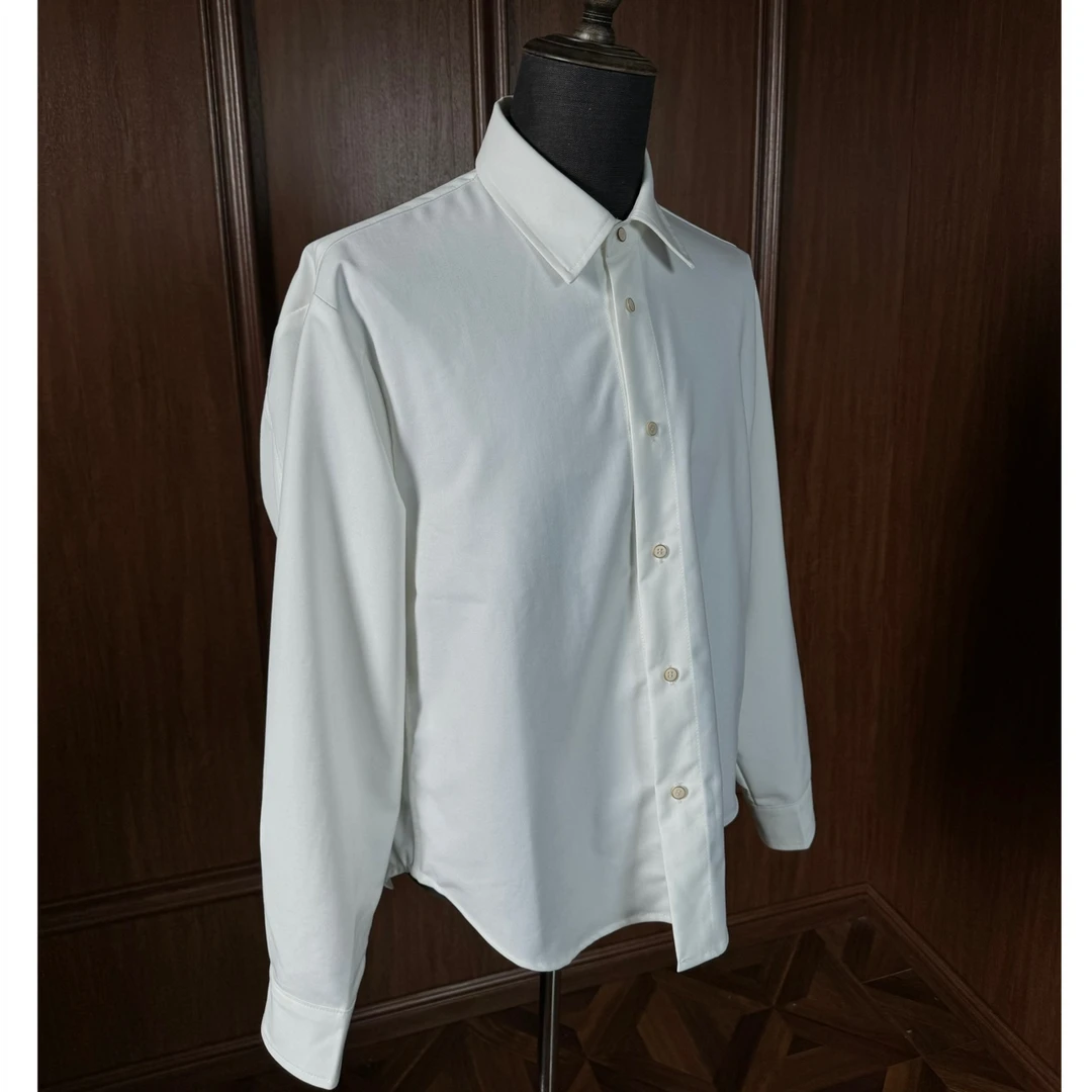 微廓剪裁抗皱氛围感通勤白衬衫内搭单穿通用