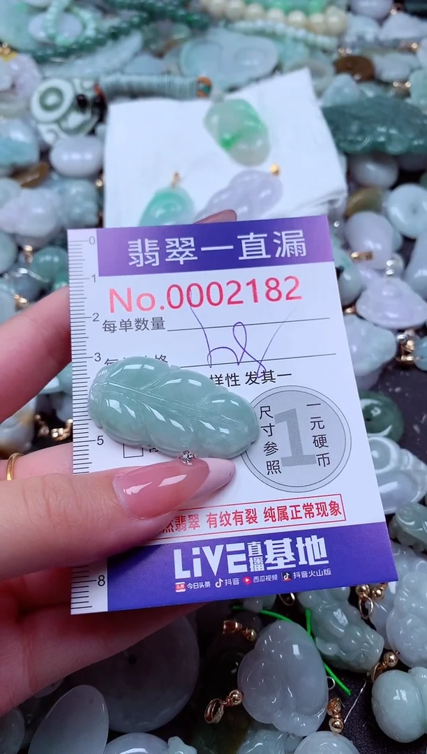 翡翠未镶嵌吊坠(不含链)2182