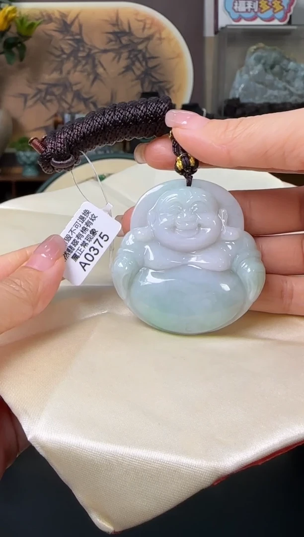 颈饰未镶嵌翡翠A0376佛公福利价