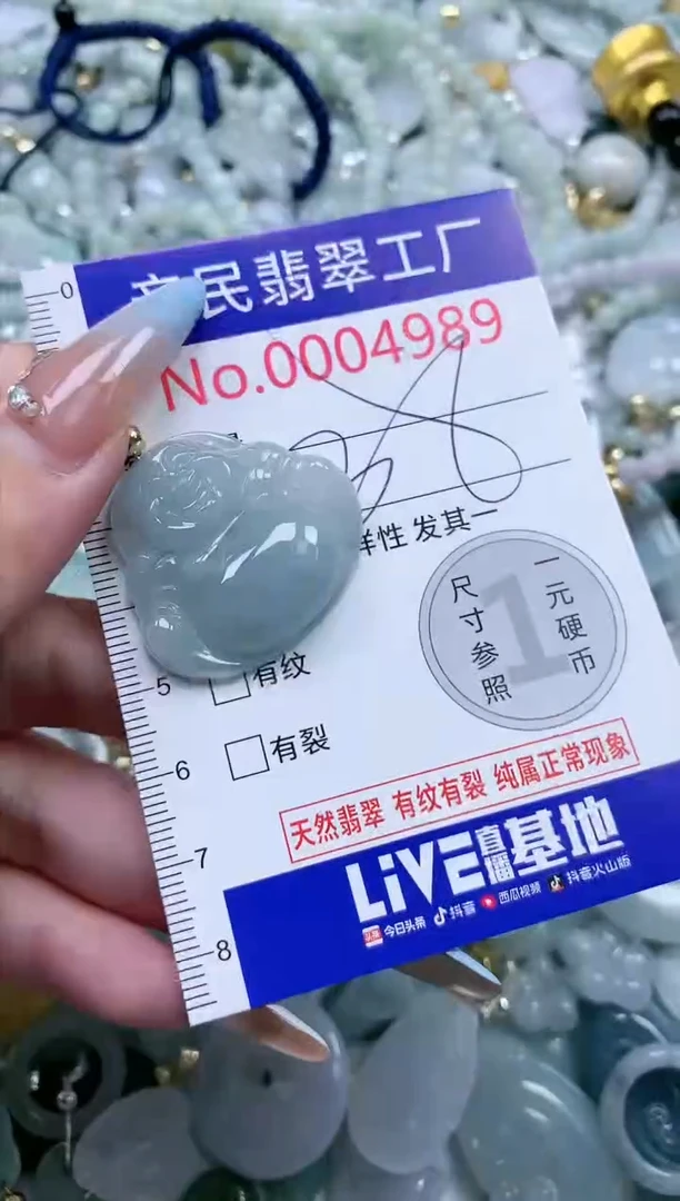 翡翠未镶嵌吊坠(不含链)4989