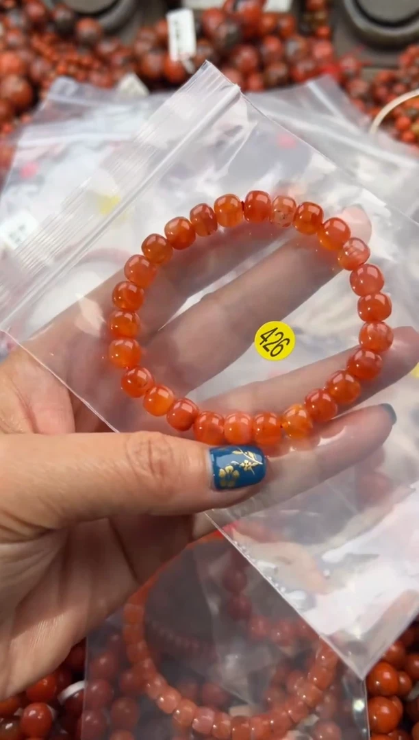 未镶嵌手串南红玛瑙8+