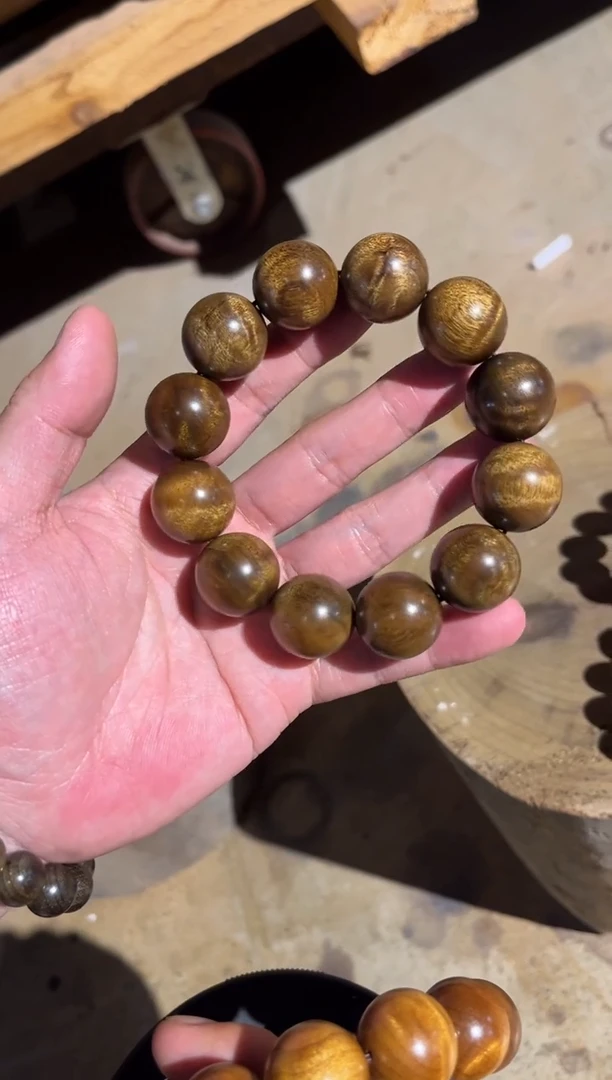 手串/手链楠木（金丝楠）2.0乌金底48