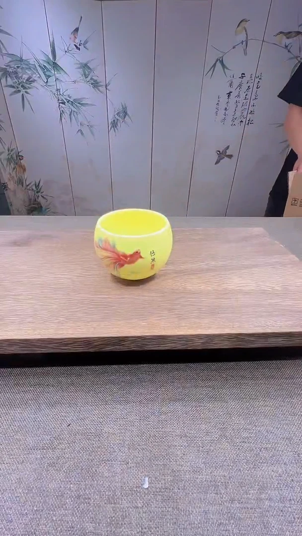 @微光茶器悠然自得龙蛋杯G1856