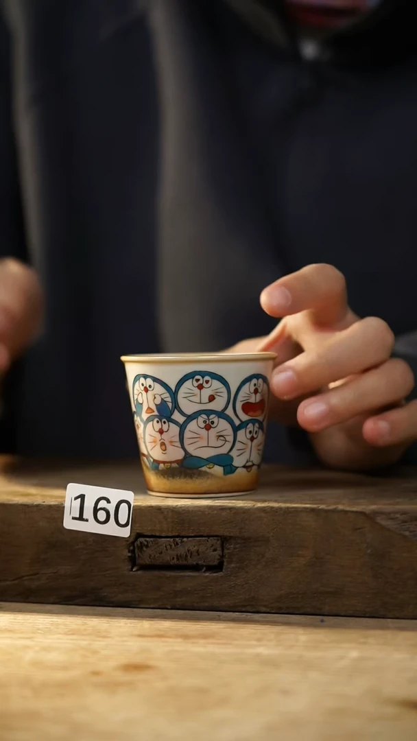 瓷片设计师手作！！！落单设计师系列！！！！手握杯