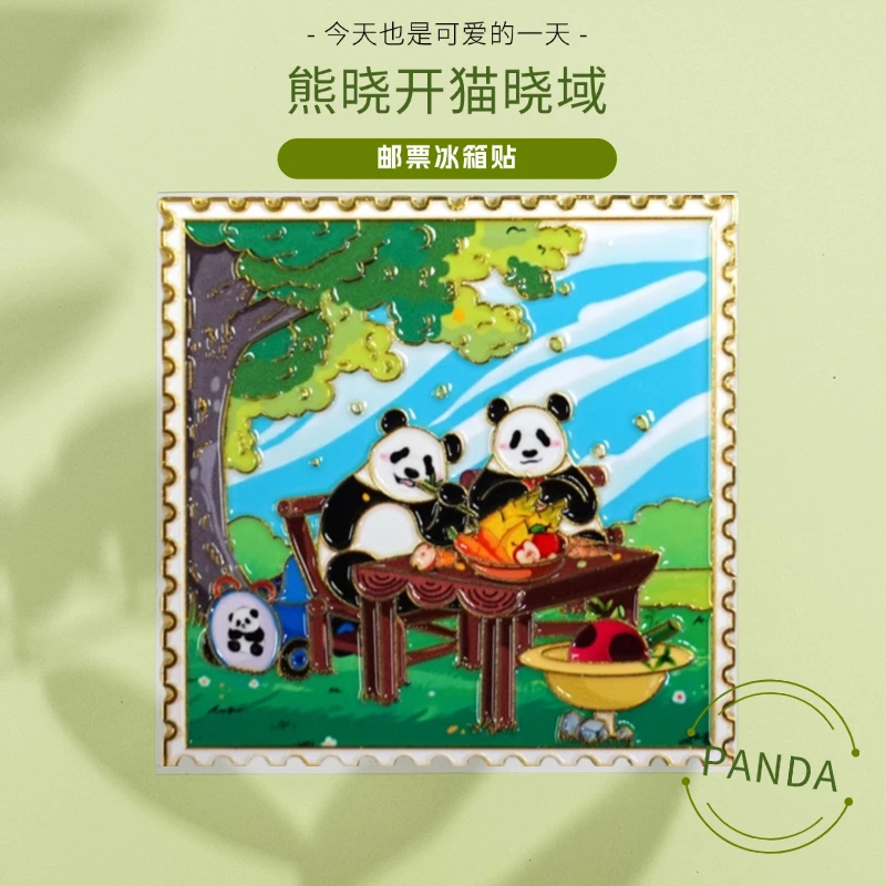 熊晓开猫晓域冰箱贴熊猫手绘冰箱贴