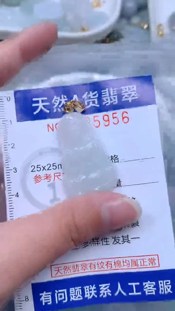 翡翠未镶嵌吊坠(不含链)1