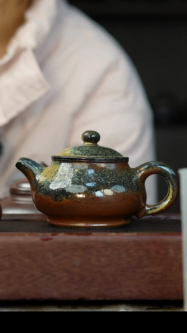 茶壶紫砂瑕疵柴烧紫砂 潘壶260cc