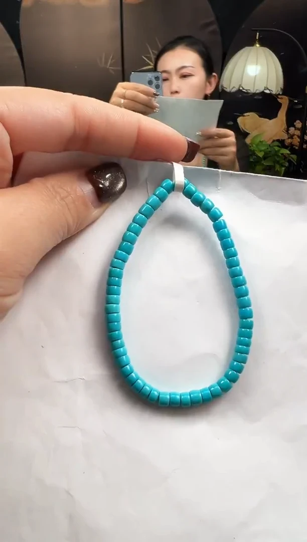 未镶嵌绿松石手串卡4+