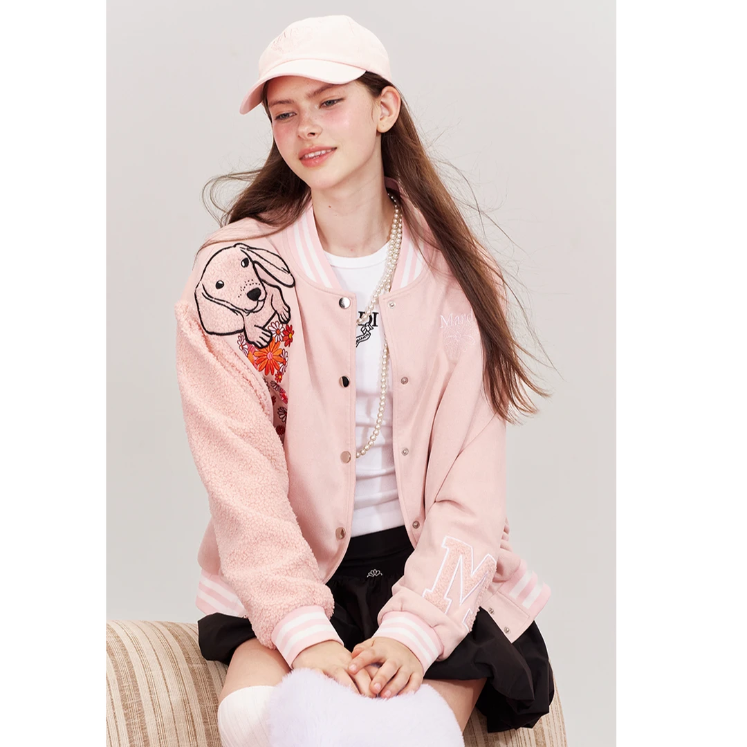 Mardi印花秋冬休闲短外套时尚宽松复古标准MWT2542487