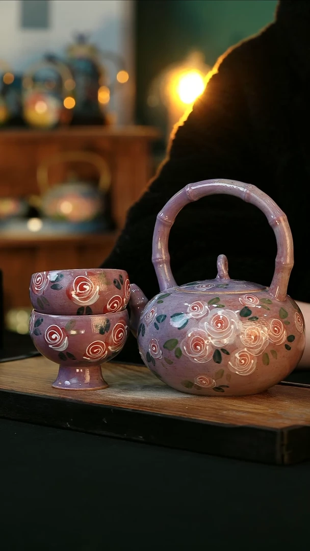 【闪购商品】杯手绘心瓷陶瓷浮力