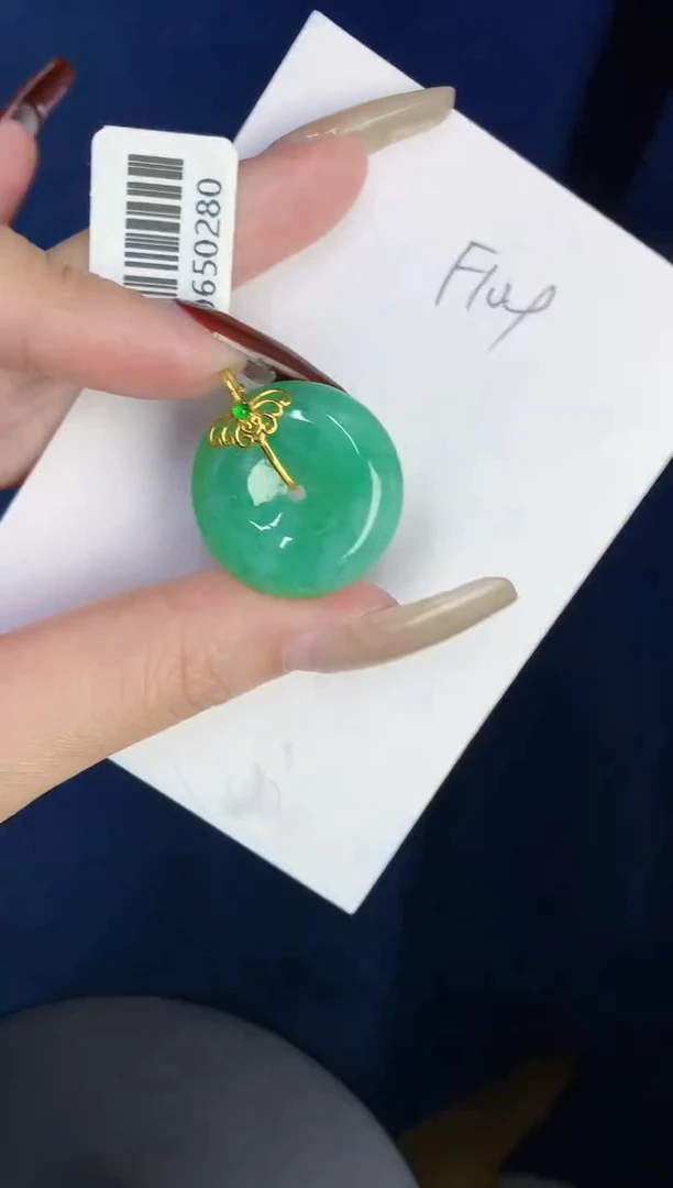 【闪购商品】翡翠颈饰18K金镶嵌000000000000