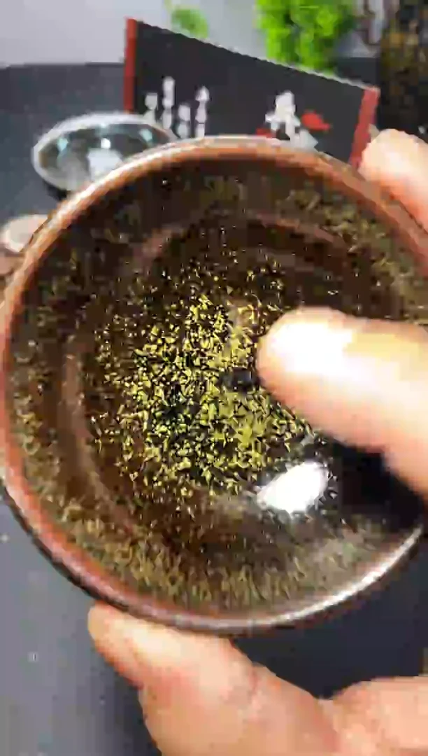 茶盏茶盏132（微瑕）叶紫建盏