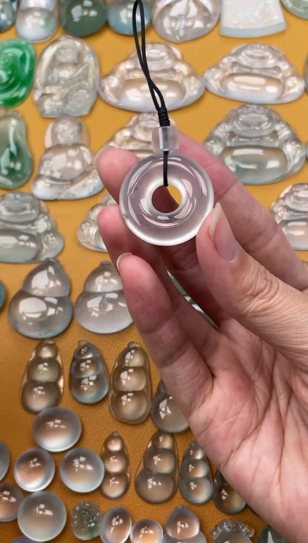 翡翠未镶嵌吊坠(不含链)甜甜圈25.3 6