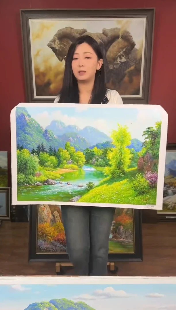 油画【42号】约50*70cm丨朝鲜原创纯手绘孤品油画丨顺丰包邮