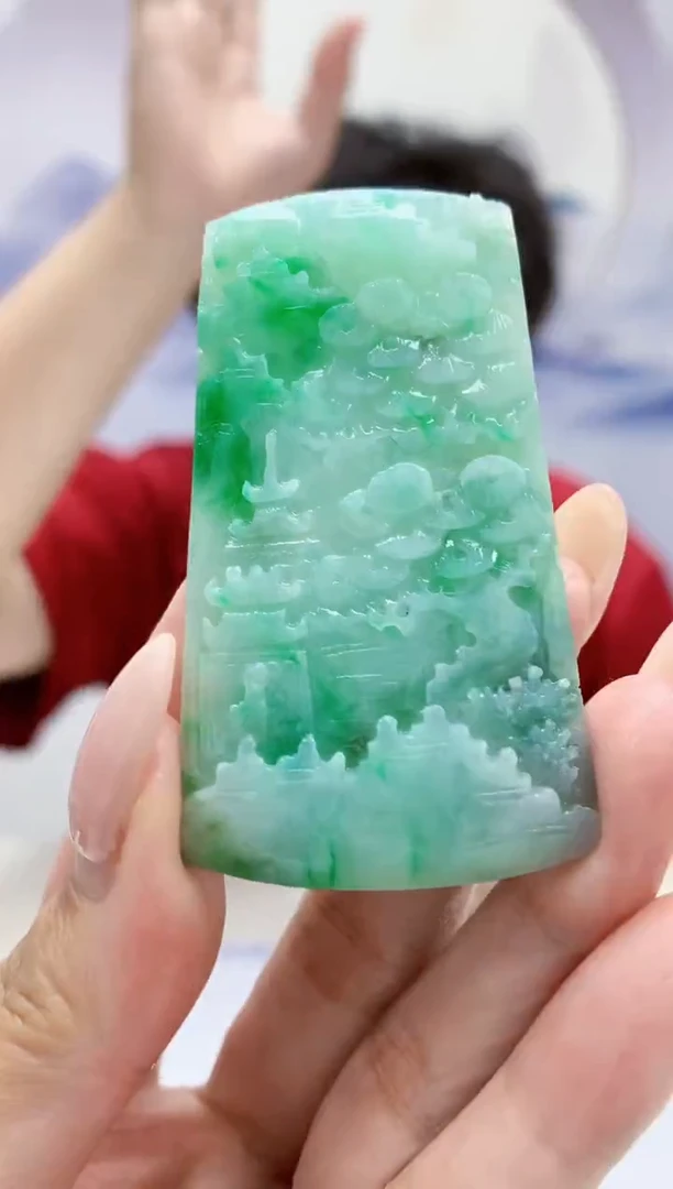 定制翡翠未镶嵌4688mm-毛货挂件71