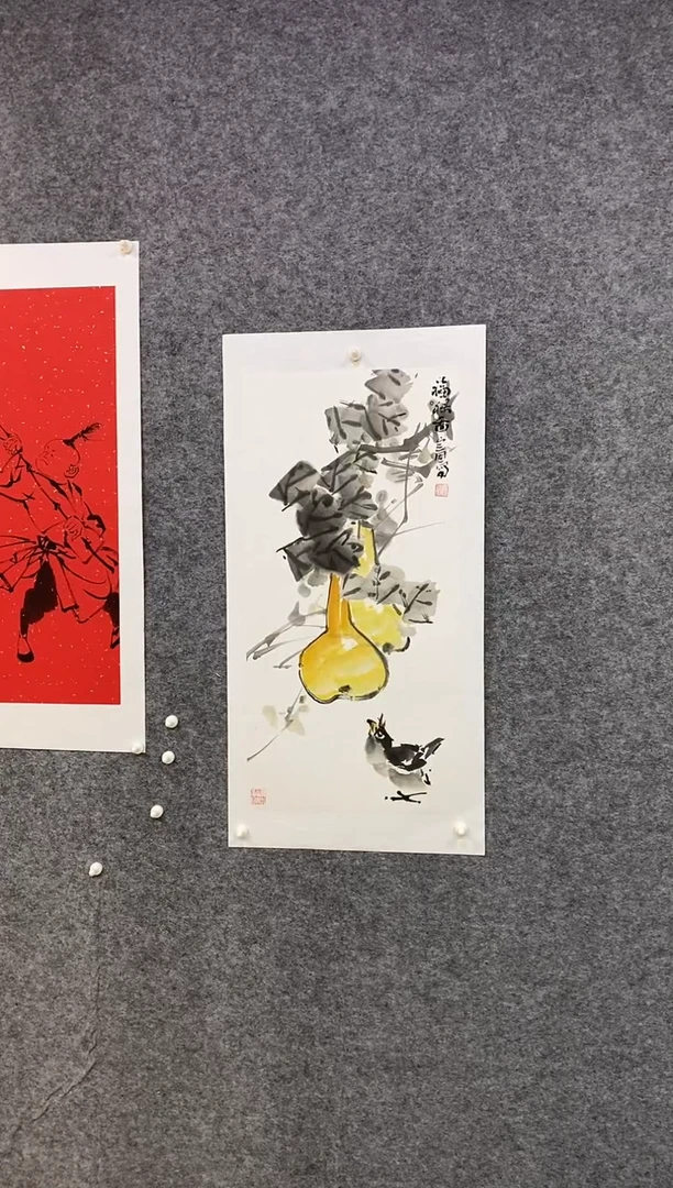 国画尚定固国画作品