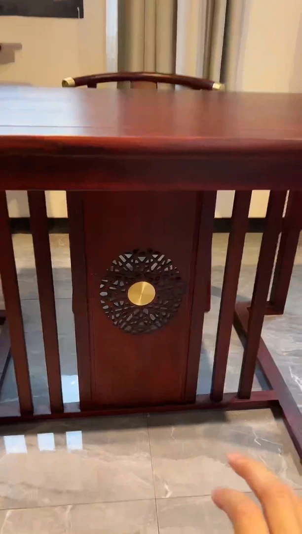 黑酸枝木类成套家具108单桌子