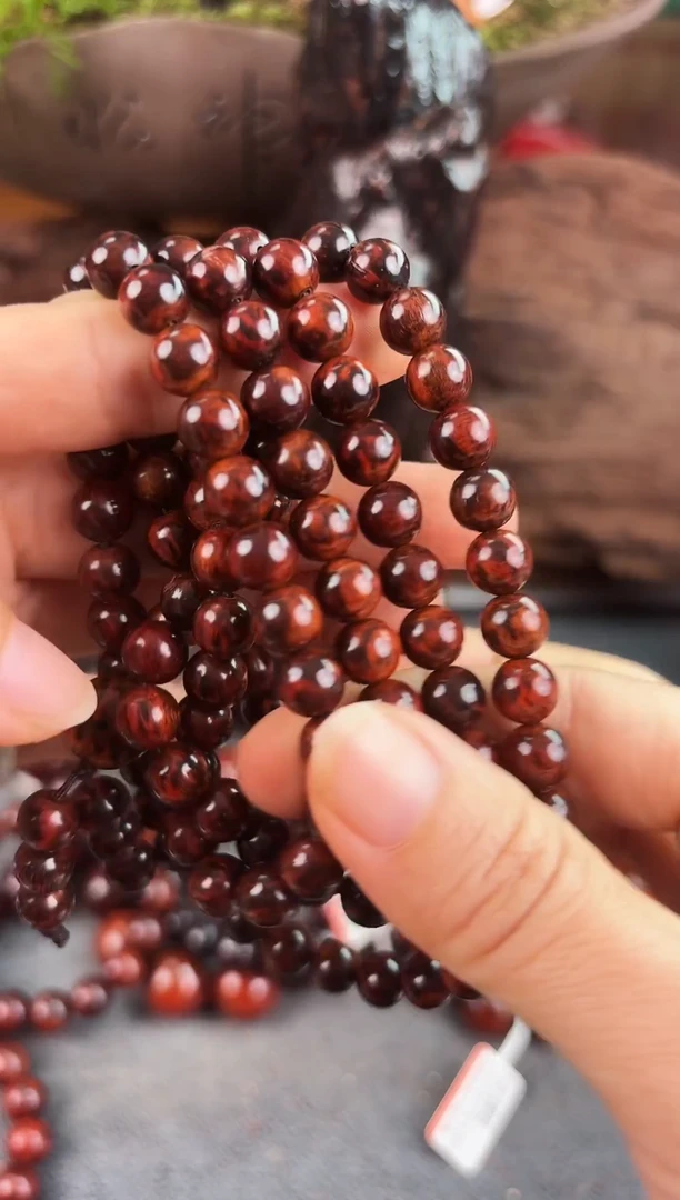 降真香?**$海南红降花梨公0.8*108高货黄油芝麻点多圈