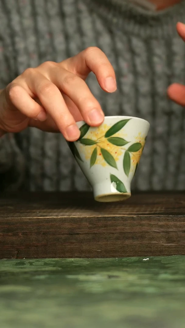 陶瓷青诗集手工手绘瓷器