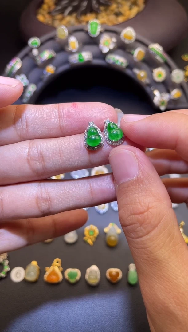 吊坠(不含链)银S925镶嵌翡翠1