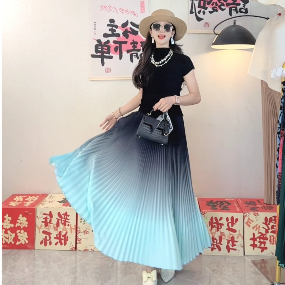 2025热卖款高级千金名媛气质优雅大气百搭仙女魔术中长半裙114