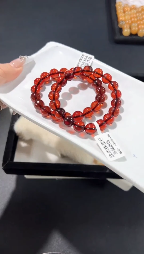 手串血珀未镶嵌60a多样性发其一【1条】默认微瑕10mm