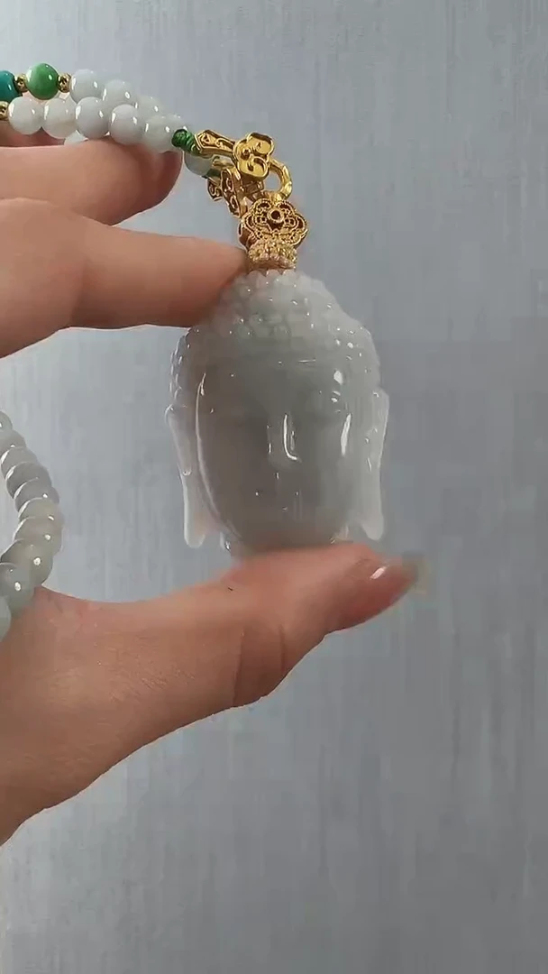 颈饰未镶嵌翡翠佛头