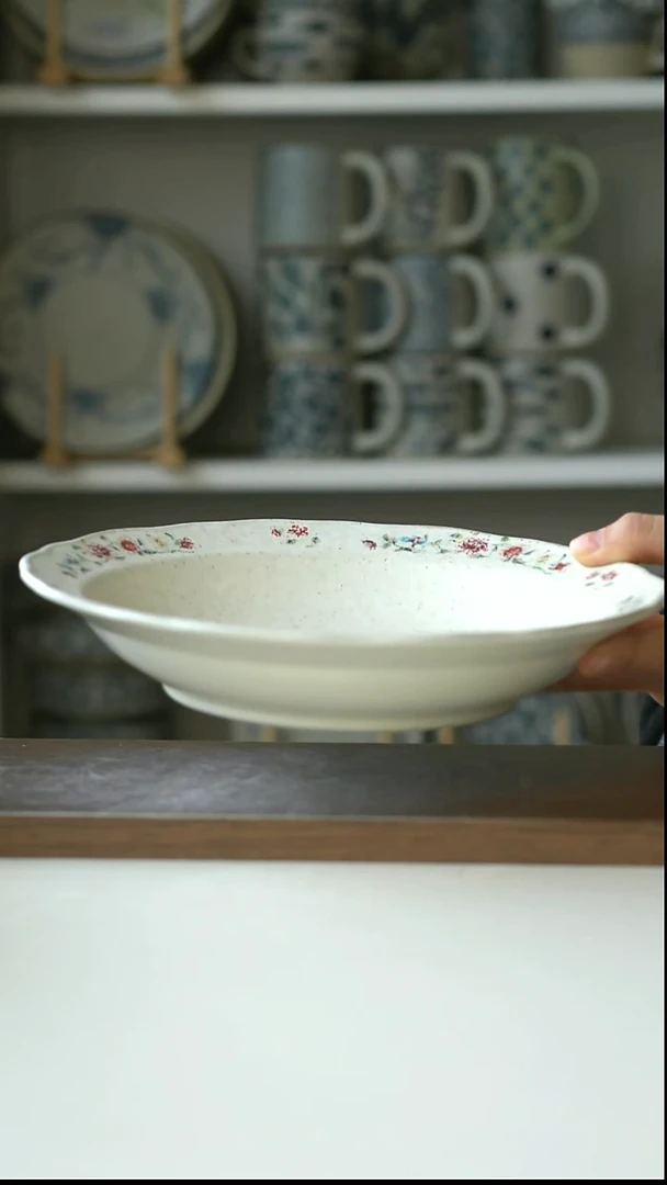 陶Hitable粉黛深盘23cm@4-2@