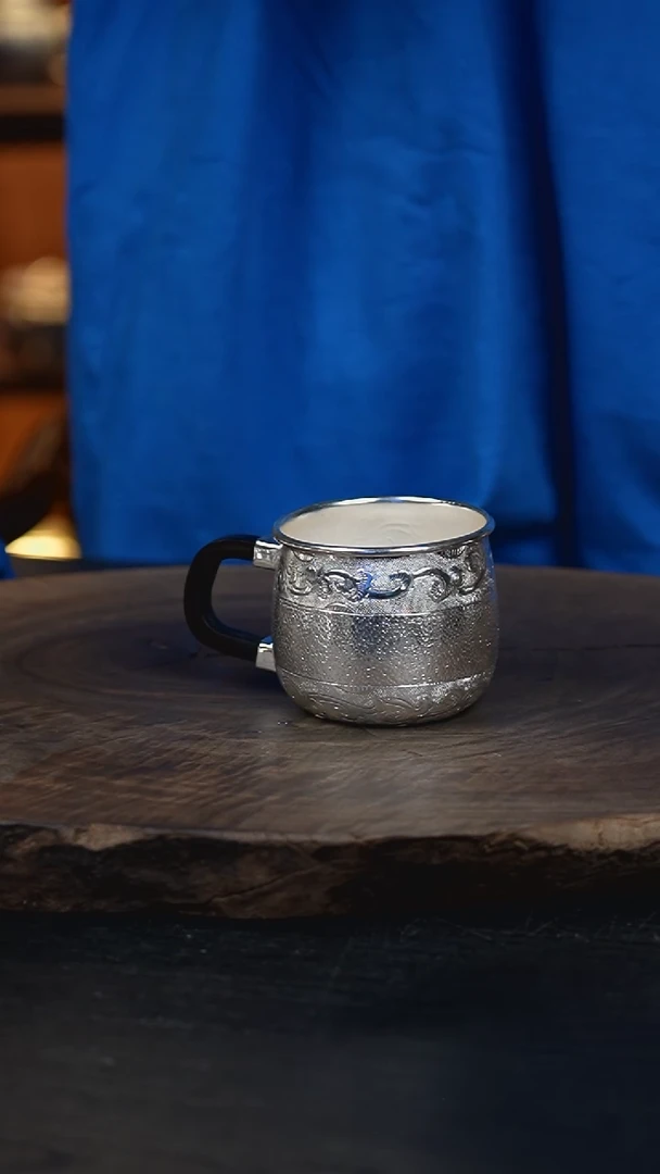 新品手工银壶主人杯125克  150毫升