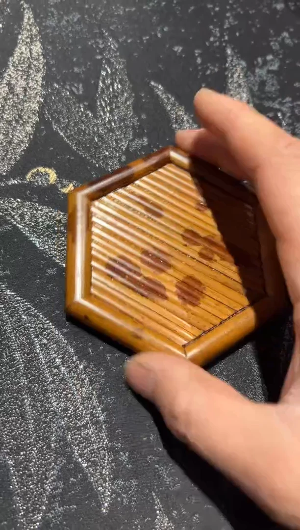 【闪购商品】扇子福建湘妃竹杯垫